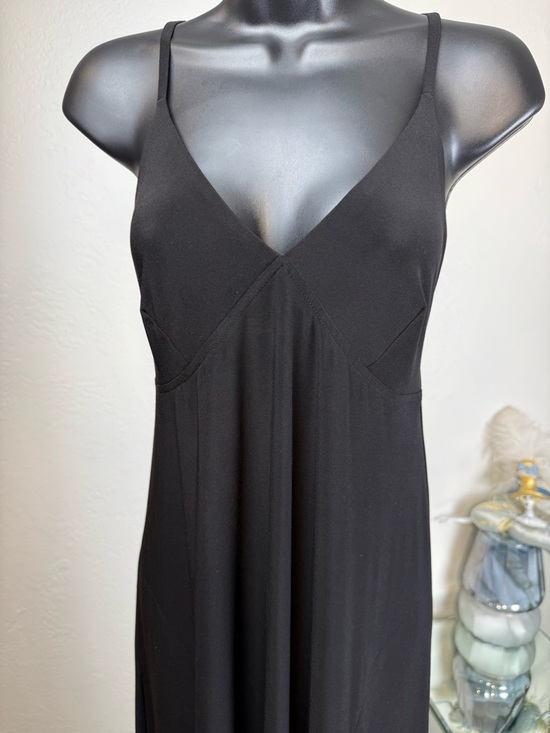 Norma Kamali Dresses & Skirts - NWT Norma Kamali Black Cami Maxi Dress Raw Hem L Customizable Length Minimalist